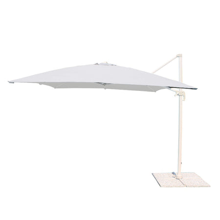 MERIDIES - ombrellone da giardino decentrato 3x3 Bianco Milani Home