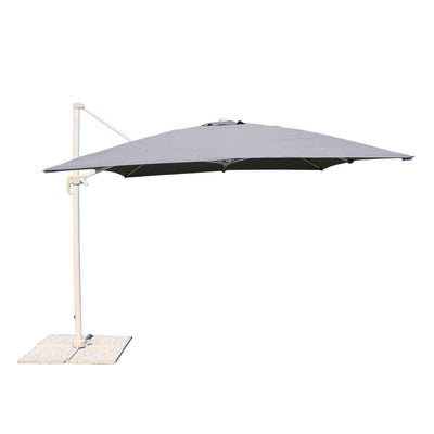 MERIDIES - ombrellone da giardino decentrato 3x3 Grigio