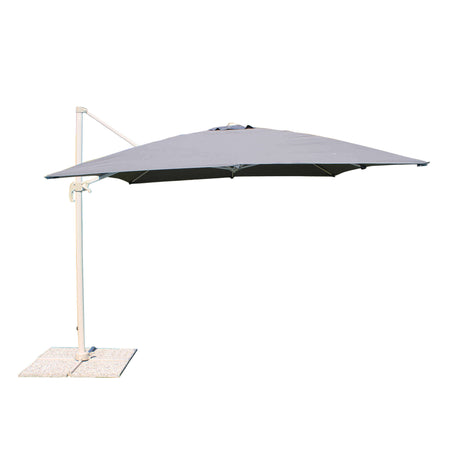 MERIDIES - ombrellone da giardino decentrato 3x4 Grigio