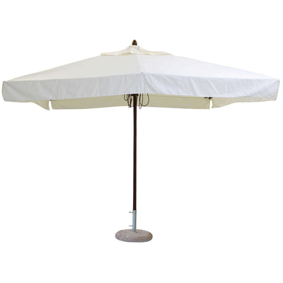 VICTOR - ombrellone da giardino 2x3 palo centrale in legno Bianco Milani Home