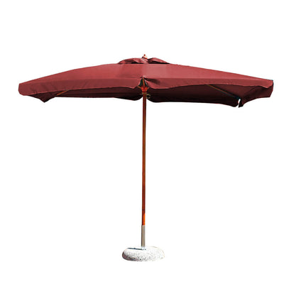 DOMINUS - ombrellone da giardino 3x4 palo centrale in legno Rosso Milani Home