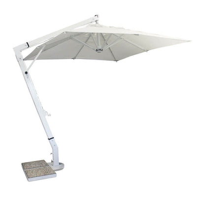 VICTOR - ombrellone da giardino decentrato 3x3 Bianco