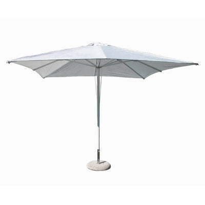 NICOLAUS - ombrellone da giardino 3x3 palo centrale Bianco