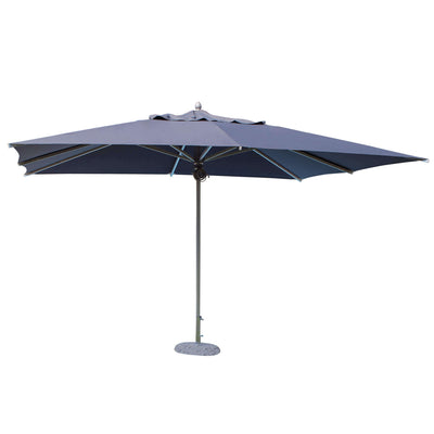 ABACUS - ombrellone da giardino 3x3 palo centrale in alluminio Grigio