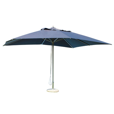 ACIS - ombrellone da giardino 3x3 palo centrale in alluminio Grigio Milani Home
