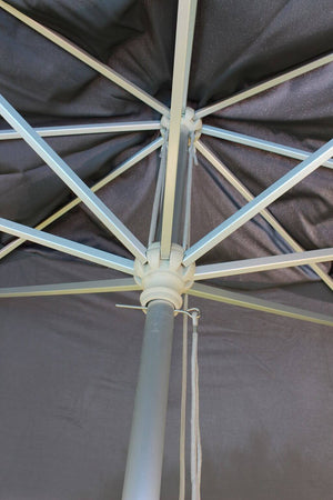 ACIS - ombrellone da giardino 3x3 palo centrale in alluminio Grigio