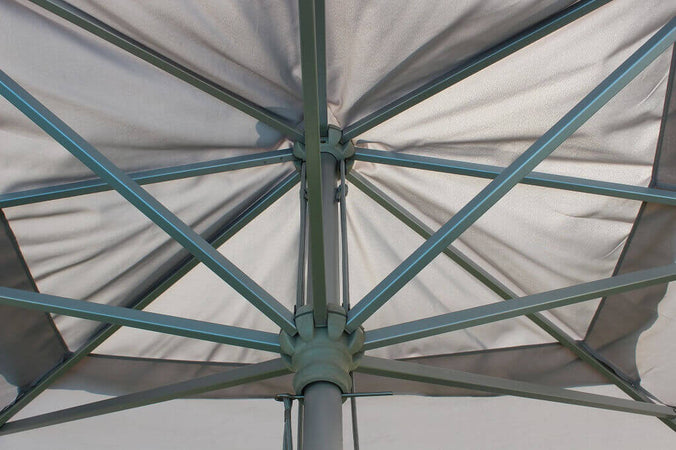 ACIS - ombrellone da giardino 3x4 palo centrale in alluminio Grigio chiaro Milani Home