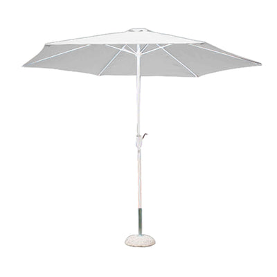 MARITUS - ombrellone da giardino tondo 3 palo centrale Bianco Milani Home