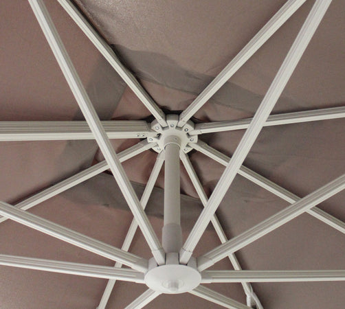 BACTRUS - ombrellone da giardino decentrato 3x4 in alluminio Tortora Milani Home