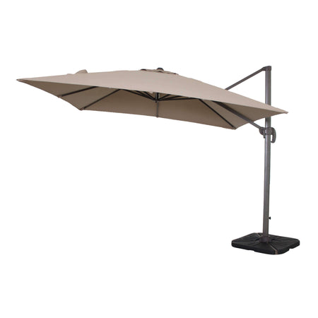 BACTRUS - ombrellone da giardino decentrato 3x4 Taupe Milani Home