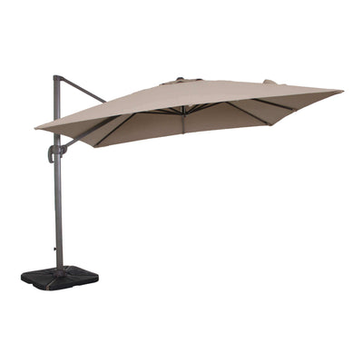 BACTRUS - ombrellone da giardino decentrato 3x4 Taupe Milani Home