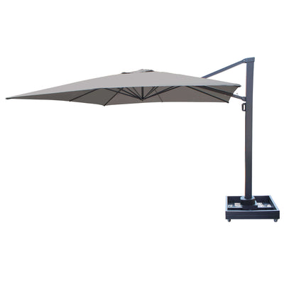 ERCOLE - ombrellone da giardino in alluminio 4x4 Antracite