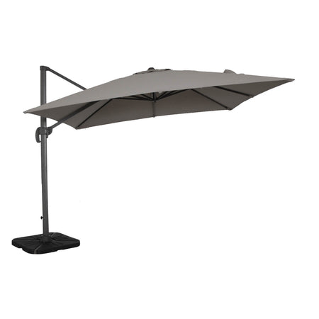 BACTRUS - ombrellone da giardino decentrato 3x3 Antracite Milani Home