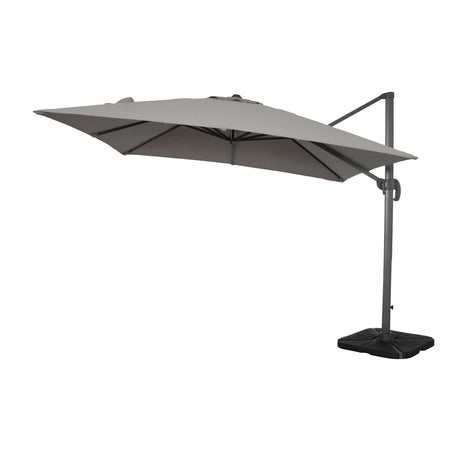 BACTRUS - ombrellone da giardino decentrato 3x4 Antracite Milani Home