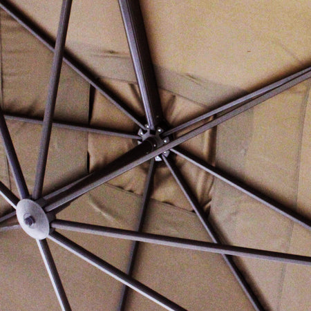 MERIDIES - ombrellone decentrato 3x3 Taupe Milani Home