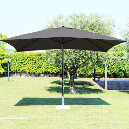 MERIDIES - ombrellone da giardino 3x3 palo centrale Nero Milani Home