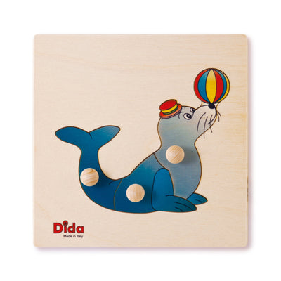 Puzzle Foca in Legno Gioco per Bambini Giochi e giocattoli/Puzzle/Puzzle di legno Dida - Ragusa, Commerciovirtuoso.it