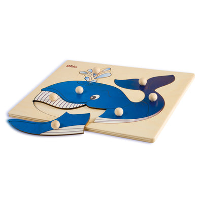 Puzzle Balena in Legno Gioco per Bambini Giochi e giocattoli/Puzzle/Puzzle di legno Dida - Ragusa, Commerciovirtuoso.it