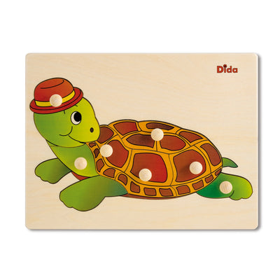 Puzzle Tartaruga in Legno Gioco per Bambini Giochi e giocattoli/Puzzle/Puzzle di legno Dida - Ragusa, Commerciovirtuoso.it