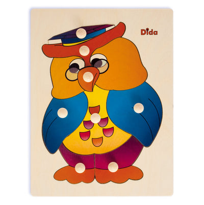Puzzle Gufo in Legno Gioco per Bambini Giochi e giocattoli/Puzzle/Puzzle di legno Dida - Ragusa, Commerciovirtuoso.it