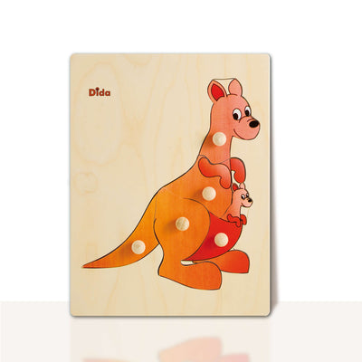 Puzzle Canguro in Legno per Bambini Giochi e giocattoli/Puzzle/Puzzle di legno Dida - Ragusa, Commerciovirtuoso.it