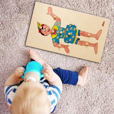 Puzzle Pinocchio - Schema Corporeo in Legno per Bambini Giochi e giocattoli/Puzzle/Puzzle di legno Dida - Ragusa, Commerciovirtuoso.it