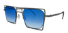 Occhiali Da Sole Da Donna Kyme - Pablo Sunglasses - Made in Italy - Lenti in Policarbonato Blu Moda/Donna/Accessori/Occhiali e accessori/Occhiali da sole Liquidator Italia - Nicosia, Commerciovirtuoso.it