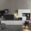 Parete attrezzata per soggiorno porta TV con ripiani ed ante Bianco 280 cm Made in Italy Casa e cucina/Arredamento/Soggiorno/Pareti attrezzate Decor Space - Altamura, Commerciovirtuoso.it