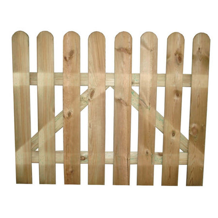 cancello da giardino in legno di pino impregnato in autoclave 100x100 Marrone Milani Home
