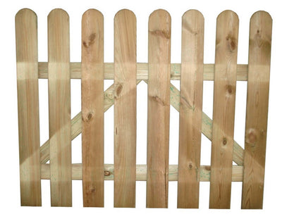cancello da giardino in legno di pino impregnato in autoclave 100x100 Marrone