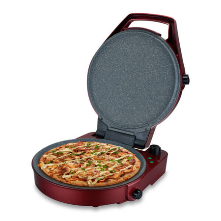 SOGO Forno per pizza e barbecue padella elettrica 1800W / 2 in 1 / 30cm /  timer 60min / - commercioVirtuoso.it