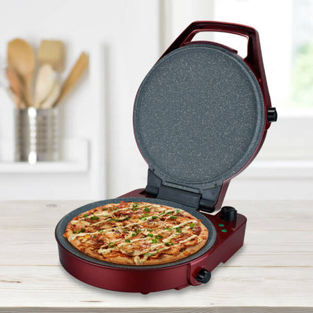 SOGO Forno per pizza e barbecue padella elettrica 1800W / 2 in 1 / 30cm /  timer 60min / 