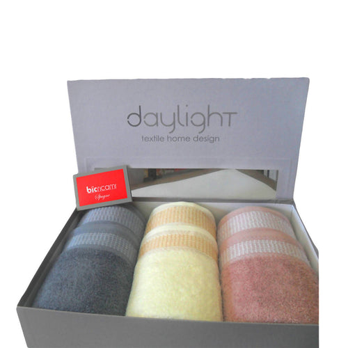 Completo Bagno Spugna art. Londra Daylight Set 6 pezzi 3+3 3 asciugamano viso e 3 asciugamano ospiti colori pastello Set Bagno L'Orchidea - Siderno, Commerciovirtuoso.it
