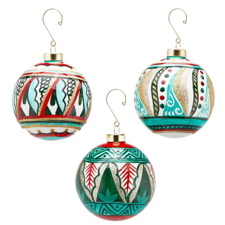 Pallina per albero di natale in vetro "Sicily" Dipinte Verde e Bianco da Ø 10 cm Casa e cucina/Decorazioni per interni/Addobbi e decorazioni per ricorrenze/Decorazioni natalizie/Addobbi e decorazioni/Palle e palline MagiediNatale.it - Altamura, Commerciovirtuoso.it