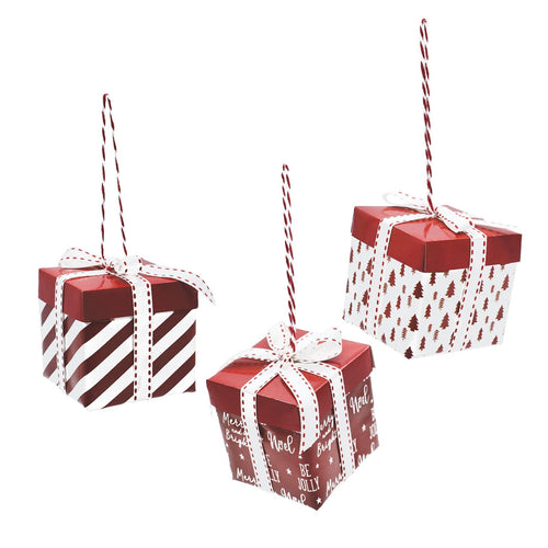 Pendente natalizio rossi Pacco regalo h 6 cm per albero di Natale Casa e cucina/Decorazioni per interni/Addobbi e decorazioni per ricorrenze/Decorazioni natalizie/Addobbi e decorazioni/Palle e palline MagiediNatale.it - Altamura, Commerciovirtuoso.it