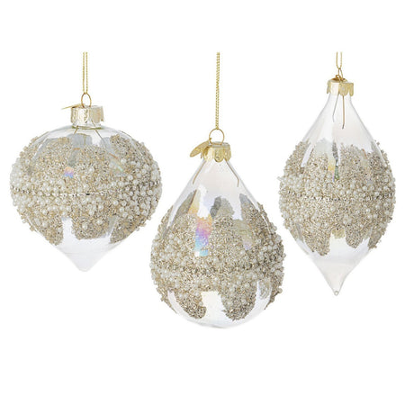 Set 6 Pendagli in vetro "Mirage" per albero di Natale moderno ed elegante Casa e cucina/Decorazioni per interni/Addobbi e decorazioni per ricorrenze/Decorazioni natalizie/Addobbi e decorazioni/Palle e palline MagiediNatale.it - Altamura, Commerciovirtuoso.it