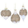 Set 6 Pendagli in vetro Mirage Oro per albero di Natale moderno ed elegante Casa e cucina/Decorazioni per interni/Addobbi e decorazioni per ricorrenze/Decorazioni natalizie/Addobbi e decorazioni/Palle e palline MagiediNatale.it - Altamura, Commerciovirtuoso.it