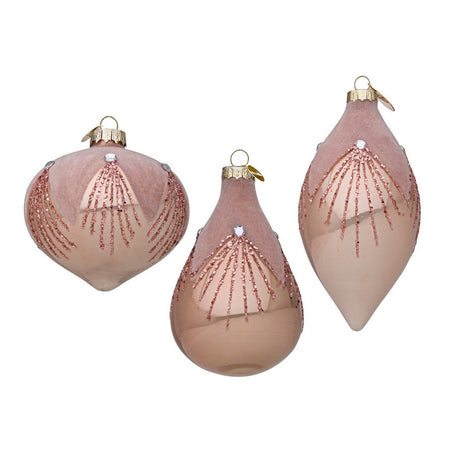 Set 6 Pendagli in vetro "Glaring Rosa Chiaro" per albero di Natale moderno ed elegante Casa e cucina/Decorazioni per interni/Addobbi e decorazioni per ricorrenze/Decorazioni natalizie/Addobbi e decorazioni/Palle e palline MagiediNatale.it - Altamura, Commerciovirtuoso.it