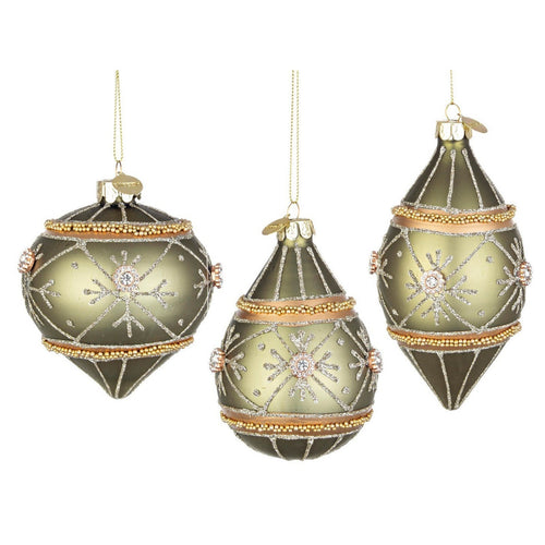 Set 6 Pendagli in vetro Pushy Fiore Verde per albero di Natale moderno ed elegante Casa e cucina/Decorazioni per interni/Addobbi e decorazioni per ricorrenze/Decorazioni natalizie/Addobbi e decorazioni/Palle e palline MagiediNatale.it - Altamura, Commerciovirtuoso.it