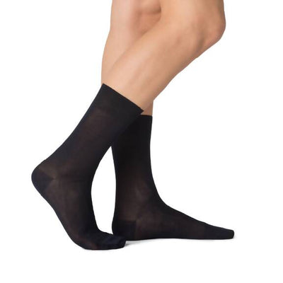 6 Paia Di Calze Corte Filo Di Scozia Uomo Blu In Cotone - Alta Qualità Resistenza Comfort Leggere Sopra La Caviglia Calzini