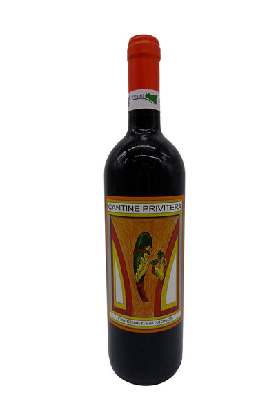 Vino Rosso Cabernet Sauvignon Cantine Privitera 100% Made in Italy Bottiglia da 75Cl Vino Siciliano Vino rosso Tesori Di Sicilia - Nicosia, Commerciovirtuoso.it
