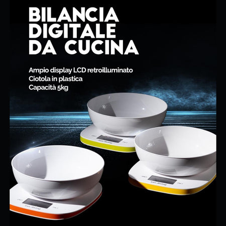 Bilancia Da Cucina Digitale In Plastica Innoliving Inn-132 Casa e cucina/Elettrodomestici per la cucina/Bilance Innoliving - Ancona, Commerciovirtuoso.it