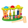 Gioco in legno colorato per bambini Giochi di motricità con martelletto e sfere colorate gioco motricità Papau - Giammoro, Commerciovirtuoso.it