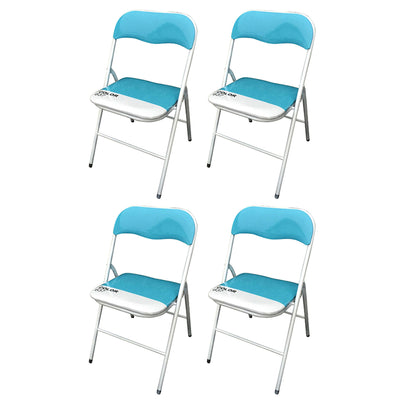 LUCIE - set di 4 sedie pieghevoli salvaspazio Blu