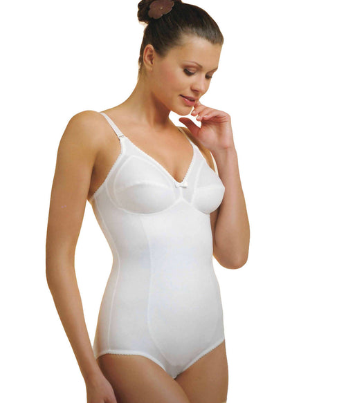 art. 074 Body donna in cotone elasticizzato spalla stretta bianco coppa C FBM Taglia 5 intimo donna L'Orchidea - Siderno, Commerciovirtuoso.it