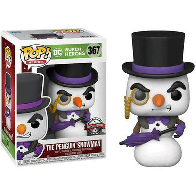Dc super heroes - funko pop 367 the penguin snowman special edition 9 cm