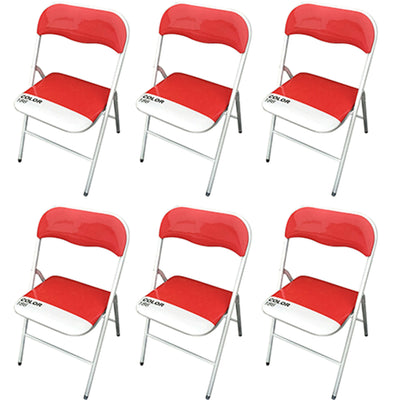 LUCIE - set di 6 sedie pieghevoli salvaspazio Rosso