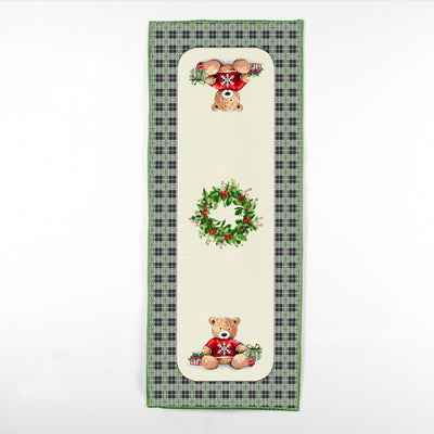 Runner natalizio teddy in gobelin 40×100 cm / 47×140 cm – maè , via roma 60