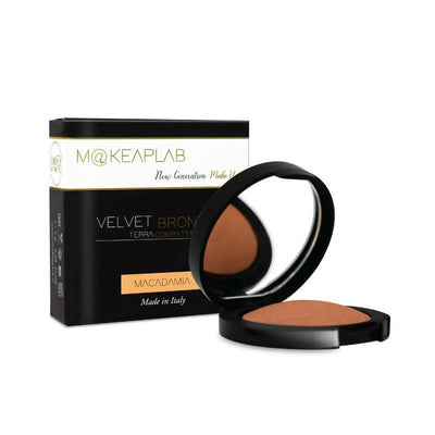 M@keaplab Velvet Bronzer Terra Compatta Terra Abbronzante Vitamina E 0% Paraben Free Cruelty Free Dermatologicamente Testato