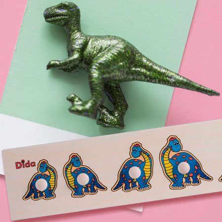 Seriazione Dinosauro Gioco D'apprendimento in Legno per Bambini Giochi e giocattoli/Puzzle/Puzzle di legno Dida - Ragusa, Commerciovirtuoso.it